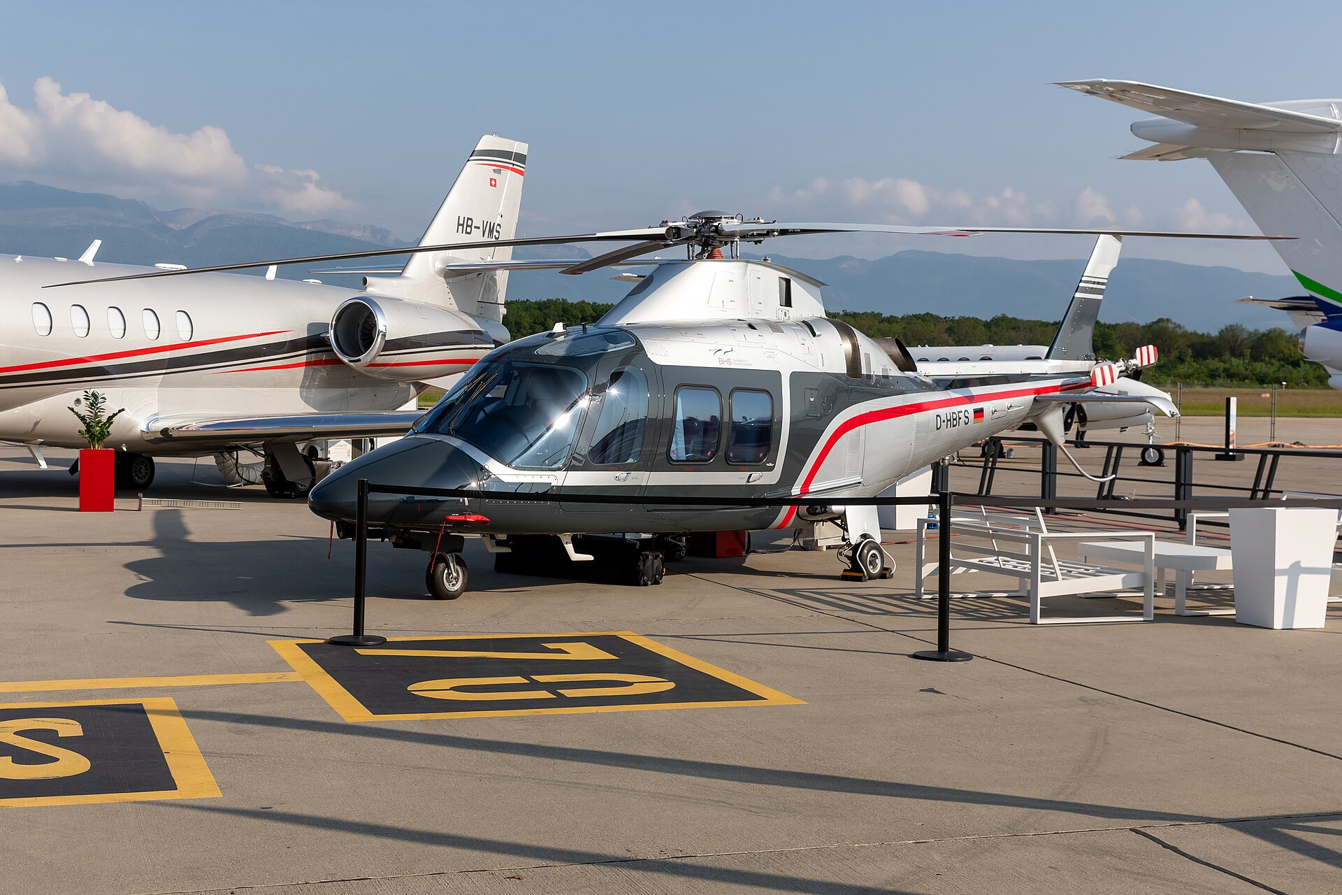 Leonardo AW109 Executive VIP Helicopter over Bodrum Coast
